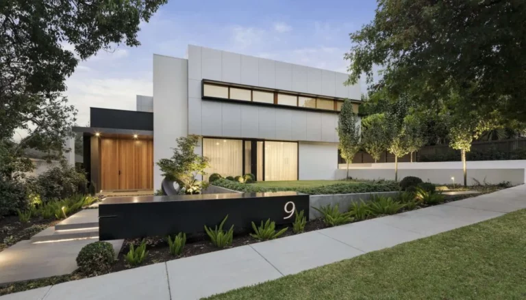 Mansion completely remodeled to a modern mansion with beautiful exterior